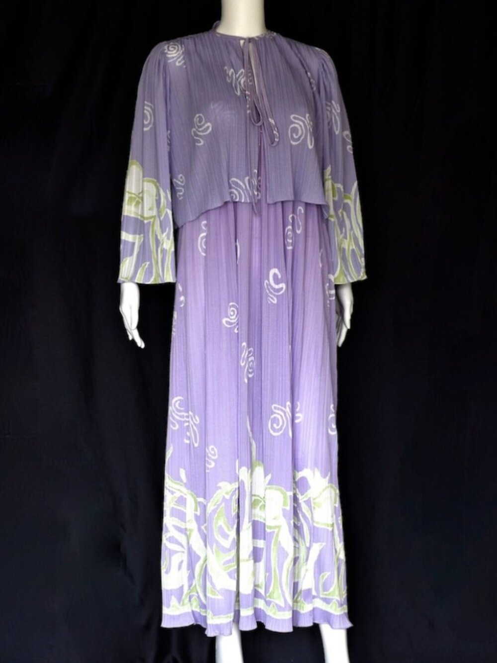 Bill Tice 1970's Mauve Gown & Jacket - Montreal